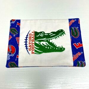 Hand Crafted Mug Rug Coaster Embroidered Cotton Fabric Padded Absorbs Liquid